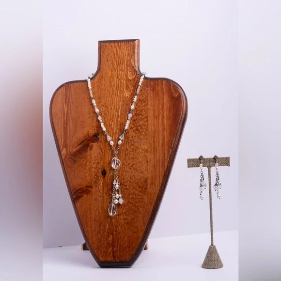 Tres Jolie, 3 piece set, luxury vintage included necklace, earrings,bracelet A30 - Picture 1 of 5